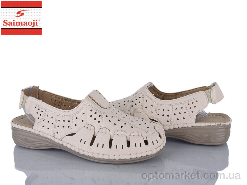 Купить Туфлі жіночі 181-1 Saimaoji бежевий, фото 2