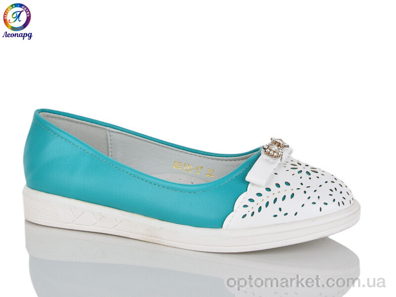 Купить Балетки дитячі 191-17 Леопард зелений, фото 2