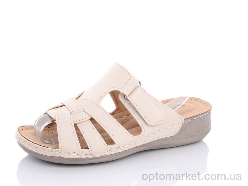 Купить Шльопанці жіночі 1910-2 Bao Dao Gong Zhu бежевий, фото 2