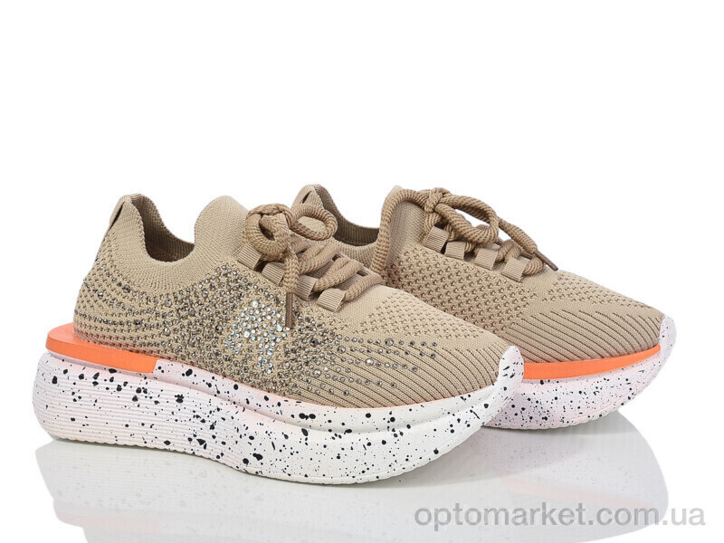 Купить Кросівки жіночі 197-180 khaki Violeta коричневий, фото 2