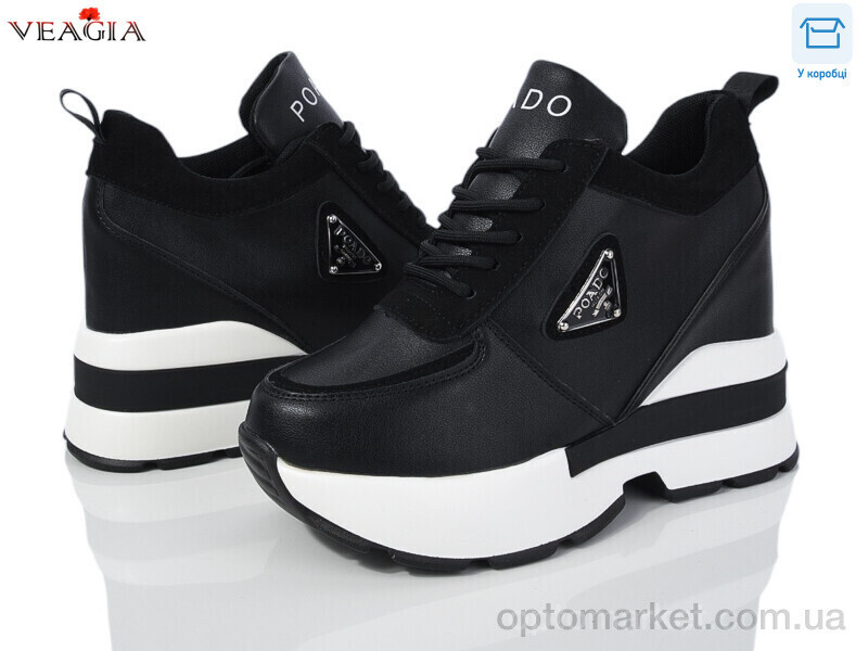 Купить Кросівки жіночі 1A572-5 Veagia чорний, фото 2