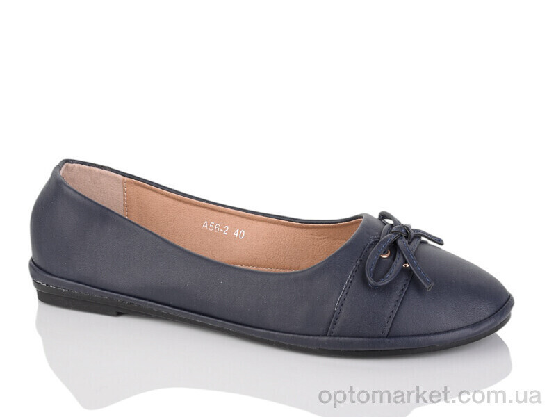 Купить Балетки жіночі 2-65A Fuguiyun синій, фото 2