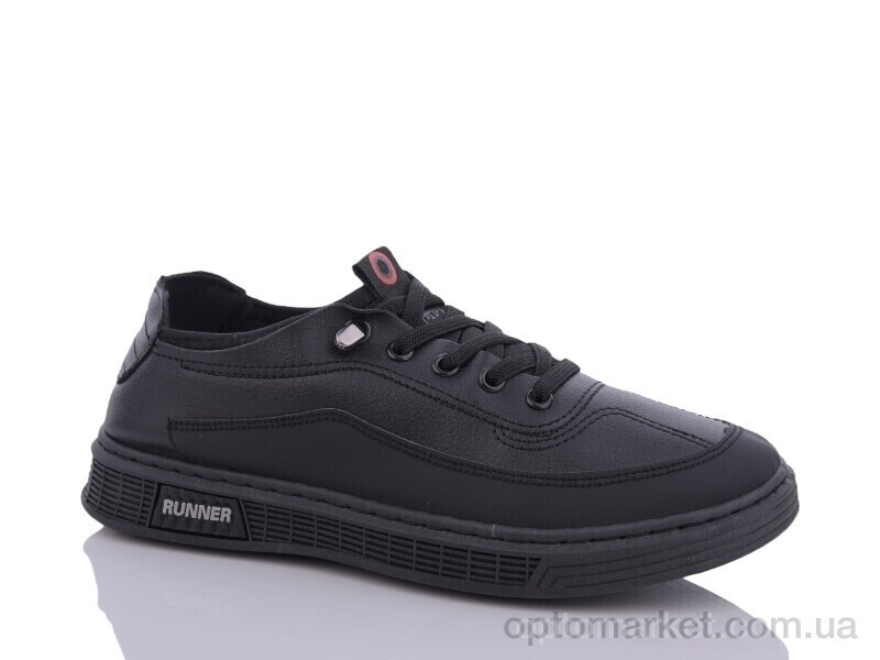 Купить Кросівки чоловічі 20-2 чорний ВЗУТТЯ+ чорний, фото 2