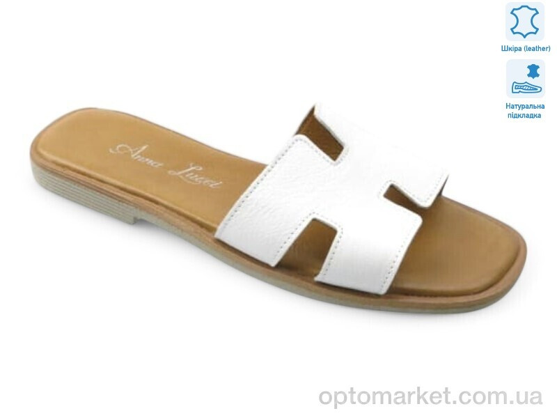 Купить Шльопанці жіночі 200014 Anna Lucci білий, фото 2