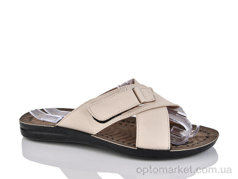 Купить Шльопанці чоловічі 2001-1 беж Demur бежевий, фото 2