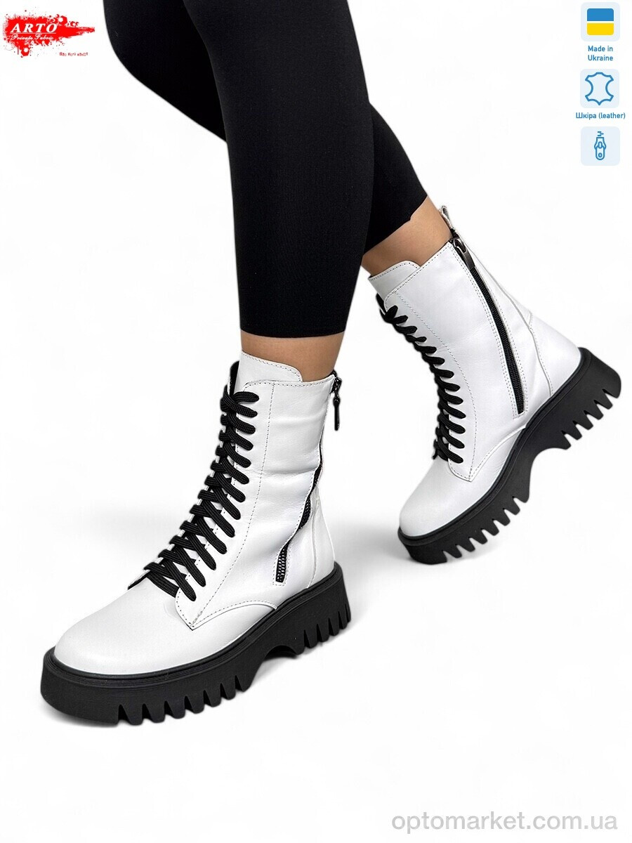 Купить Черевики жіночі 2001 б.ш. ARTO білий, фото 3
