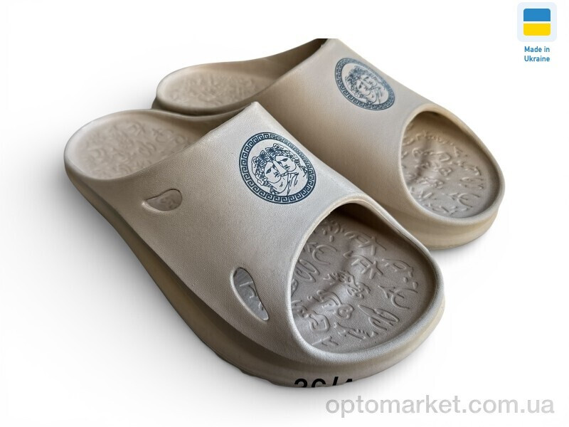 Купить Шльопанці жіночі 2002 капучіно Verta бежевий, фото 2