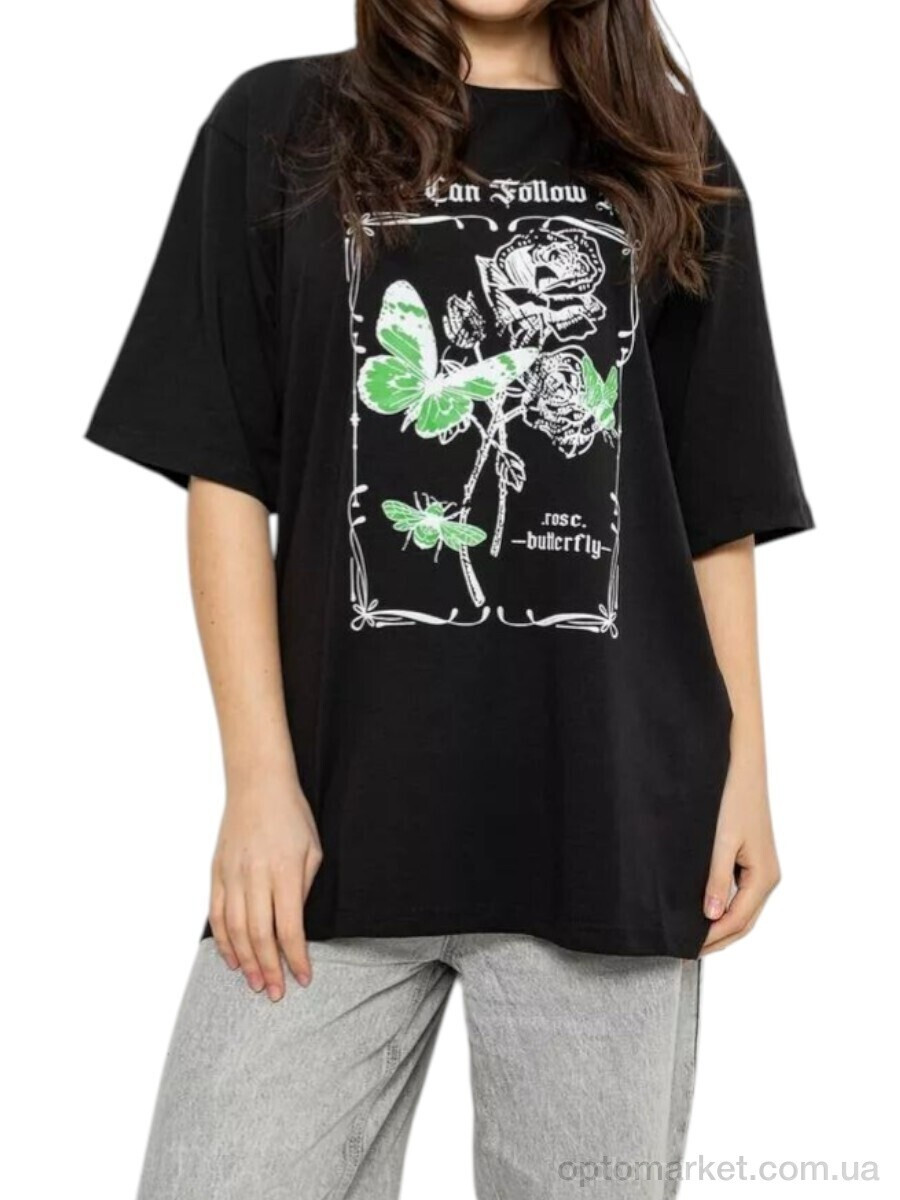 Купить Футболка жіночі 2009 чорний Massmag чорний, фото 3