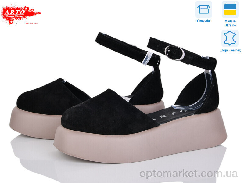 Купить Босоніжки жіночі 201 чорний з. ARTO чорний, фото 2