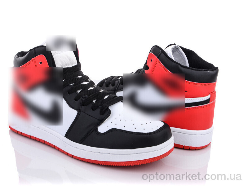 Купить Кросівки чоловічі 2018A black-red Wonex чорний, фото 3