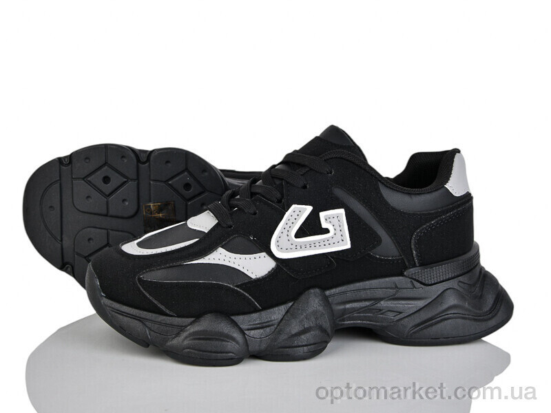 Купить Кросівки жіночі 202-15 Mengfuna-AESD чорний, фото 2