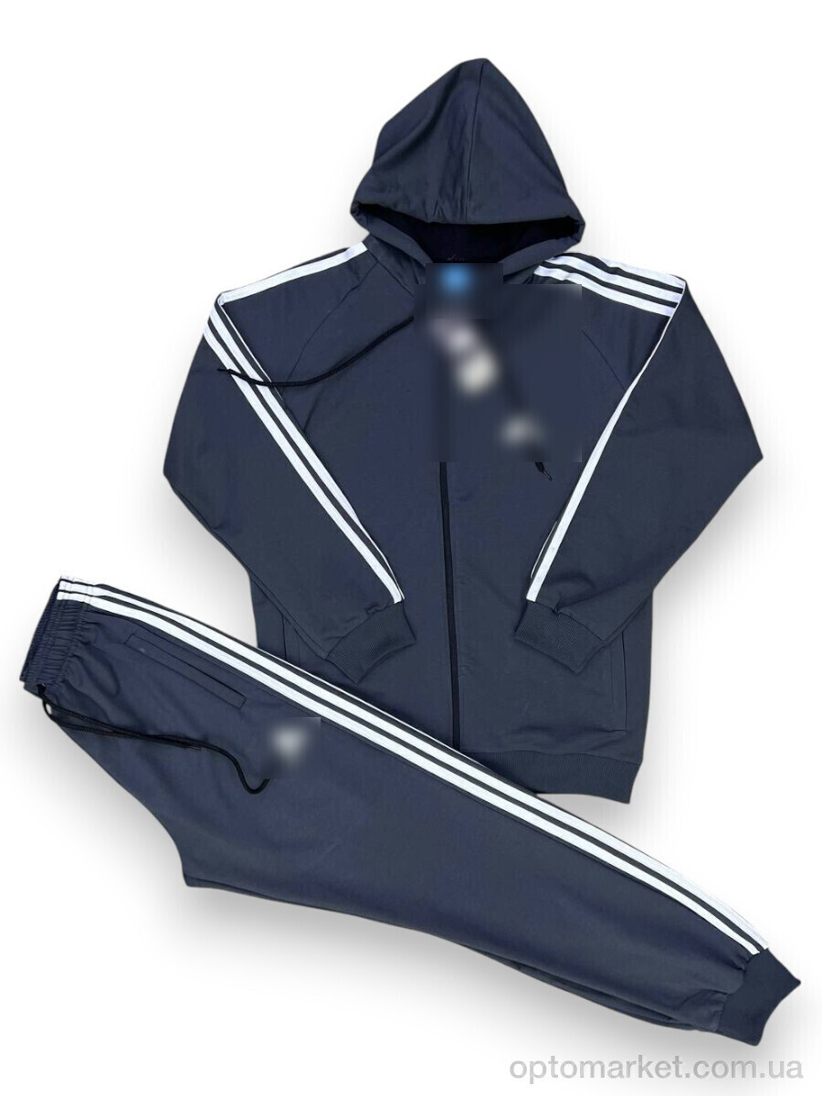 Купить Спортивний костюм чоловічі 202 navy A.idas синій, фото 3