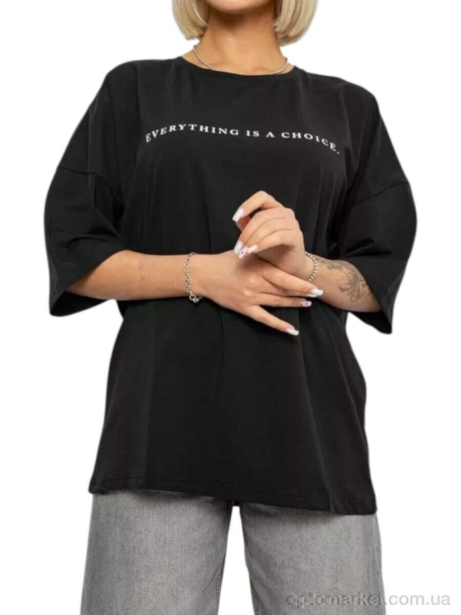 Купить Футболка жіночі 2020 чорний Massmag чорний, фото 3