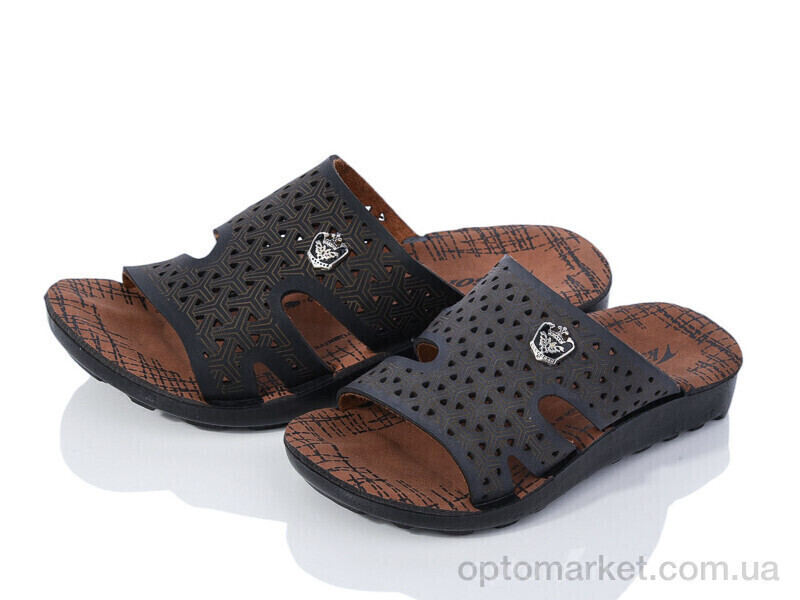 Купить Шльопанці дитячі 2024-029 mix Demur чорний, фото 2