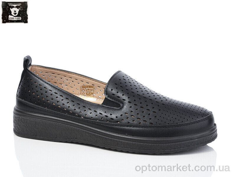 Купить Туфлі жіночі 2024-18 Steel Land чорний, фото 2