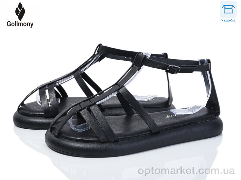 Купить Босоніжки жіночі 2025-73-1 Gollmony чорний, фото 2