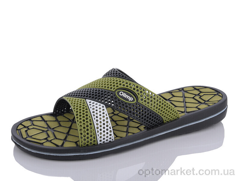 Купить Шльопанці чоловічі 203 хакі-old Крок зелений, фото 2