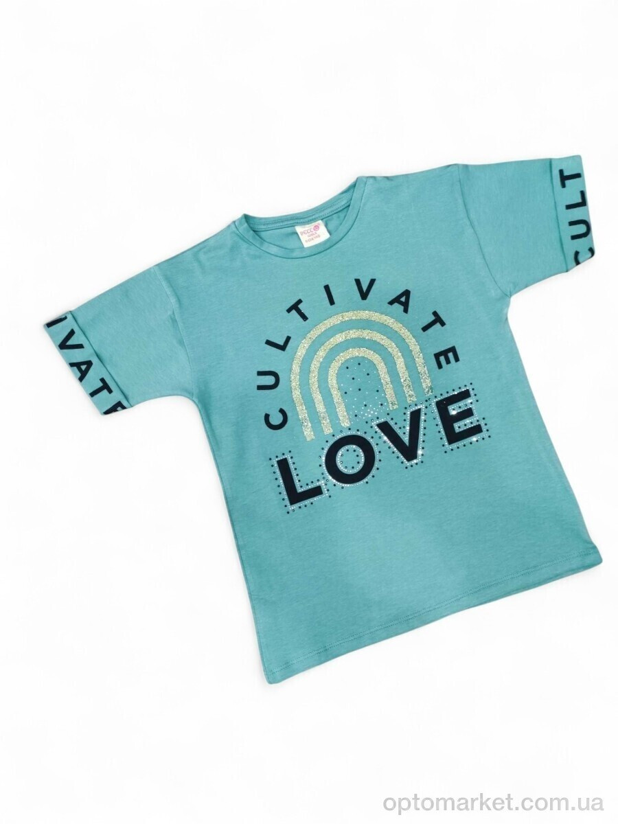 Купить Футболка дитячі 20304 бірюзовий Petto Kids блакитний, фото 2