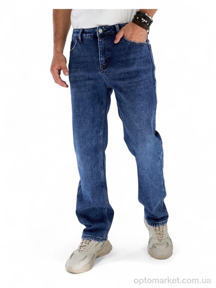 Купить Джинси чоловічі 209-1 фліс Vingvgs синій, фото 2