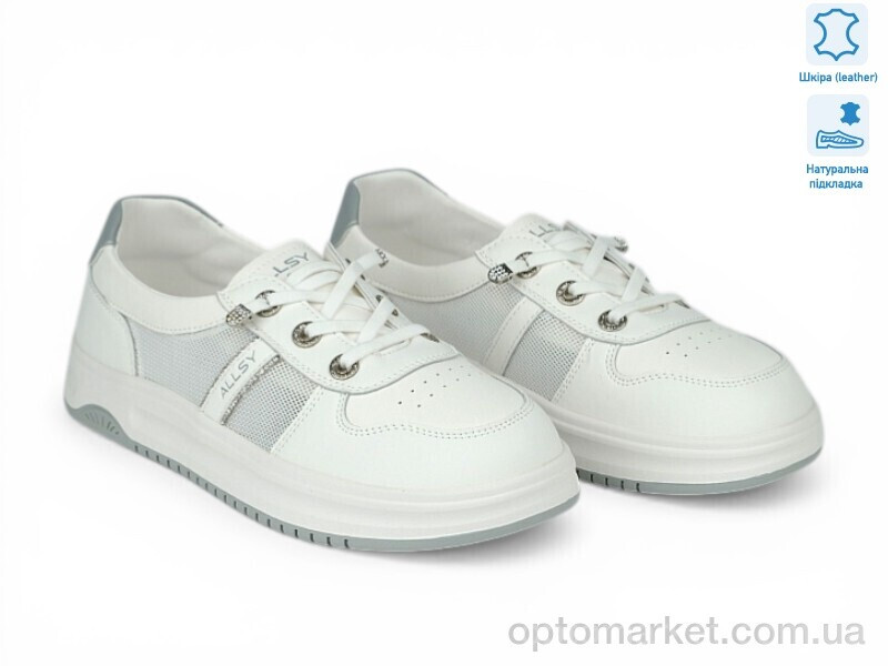 Купить Кросівки жіночі 211533 ALLSY білий, фото 2
