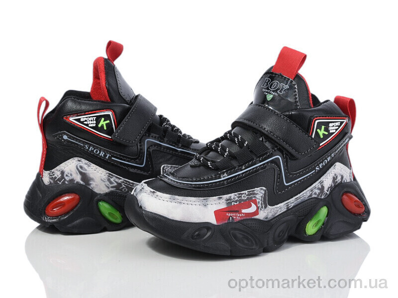 Купить Кросівки дитячі 2117-A215B red Мифер чорний, фото 2