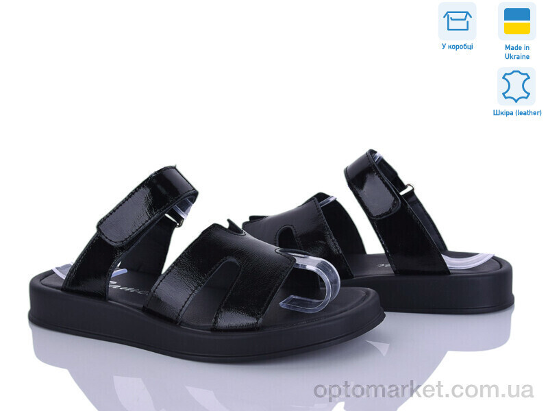 Купить Шльопанці жіночі 2120-17 Tamei чорний, фото 2