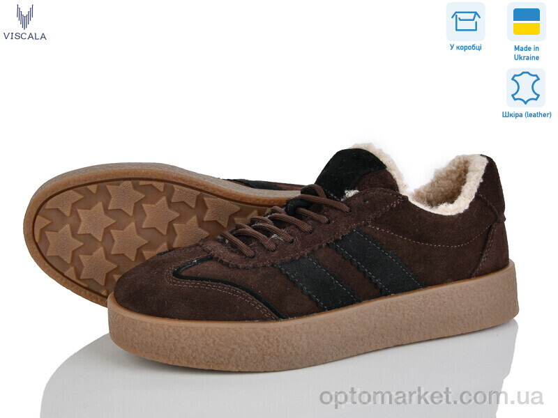 Купить Кросівки жіночі 21248-1 кор. VL Viscala коричневий, фото 2