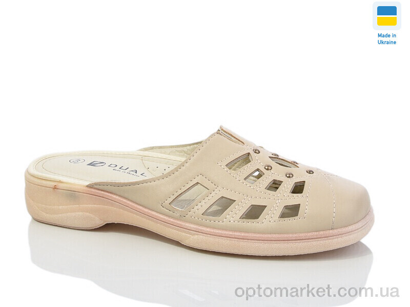 Купить Шльопанці жіночі 2126-2 Dual бежевий, фото 2
