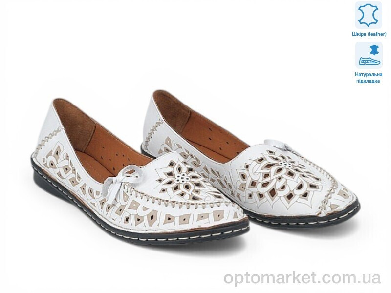 Купить Балетки жіночі 214023 Anna Lucci білий, фото 2