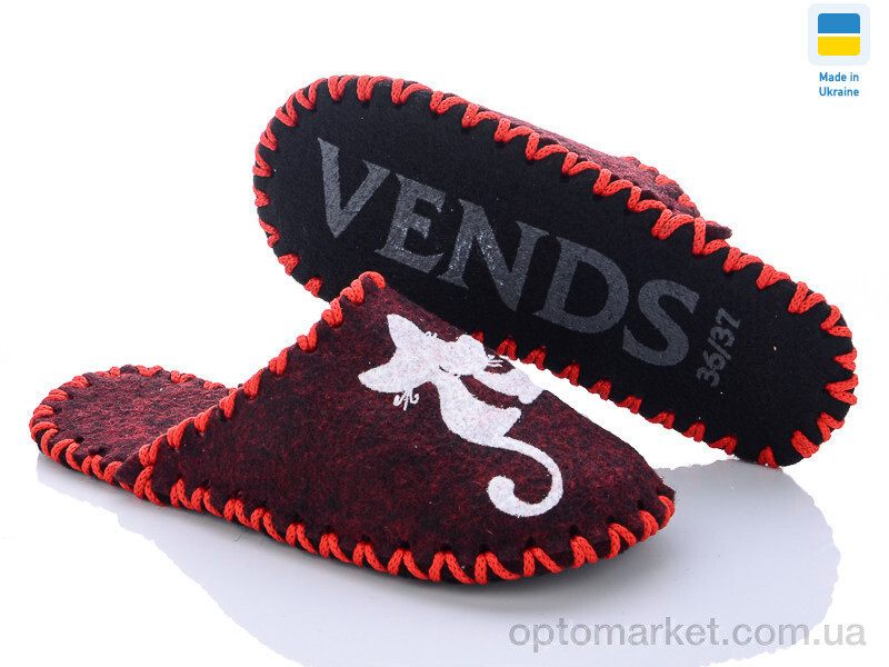 Купить Капці жіночі 217W бордовий Vendsi бордовий, фото 2