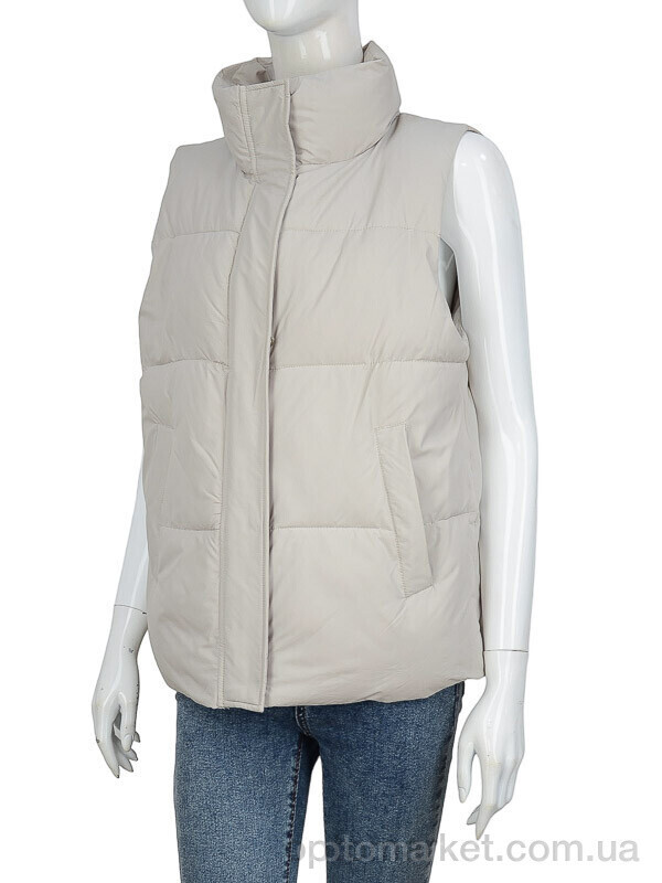 Купить Жилетка жіночі 22-552 beige Aixiaohua бежевий, фото 3