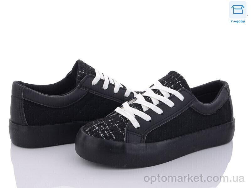 Купить Кросівки жіночі 2209-2 PLPS чорний, фото 2