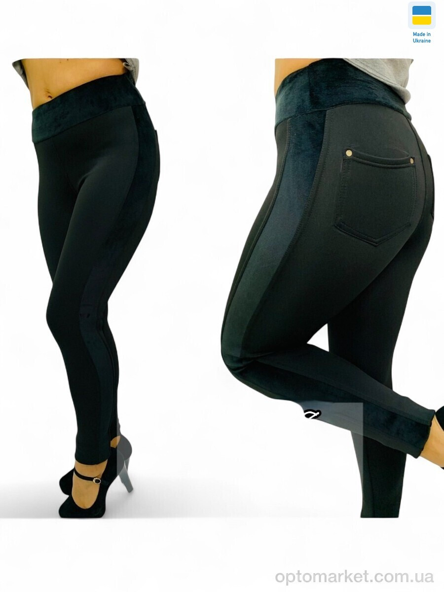 Купить Лосини жіночі 228 чорний Sport style чорний, фото 2
