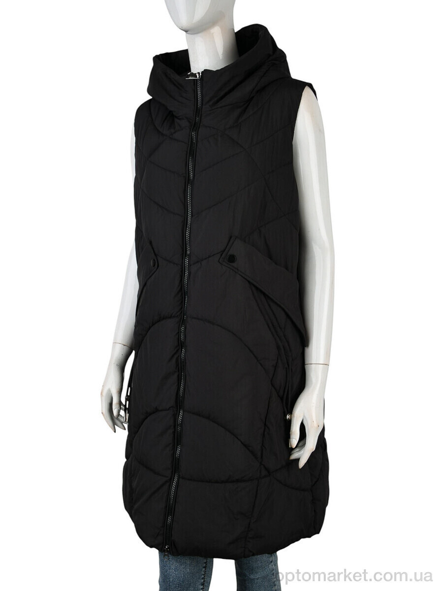 Купить Жилетка жіночі 2301 (12123) black Qiaosadi чорний, фото 4