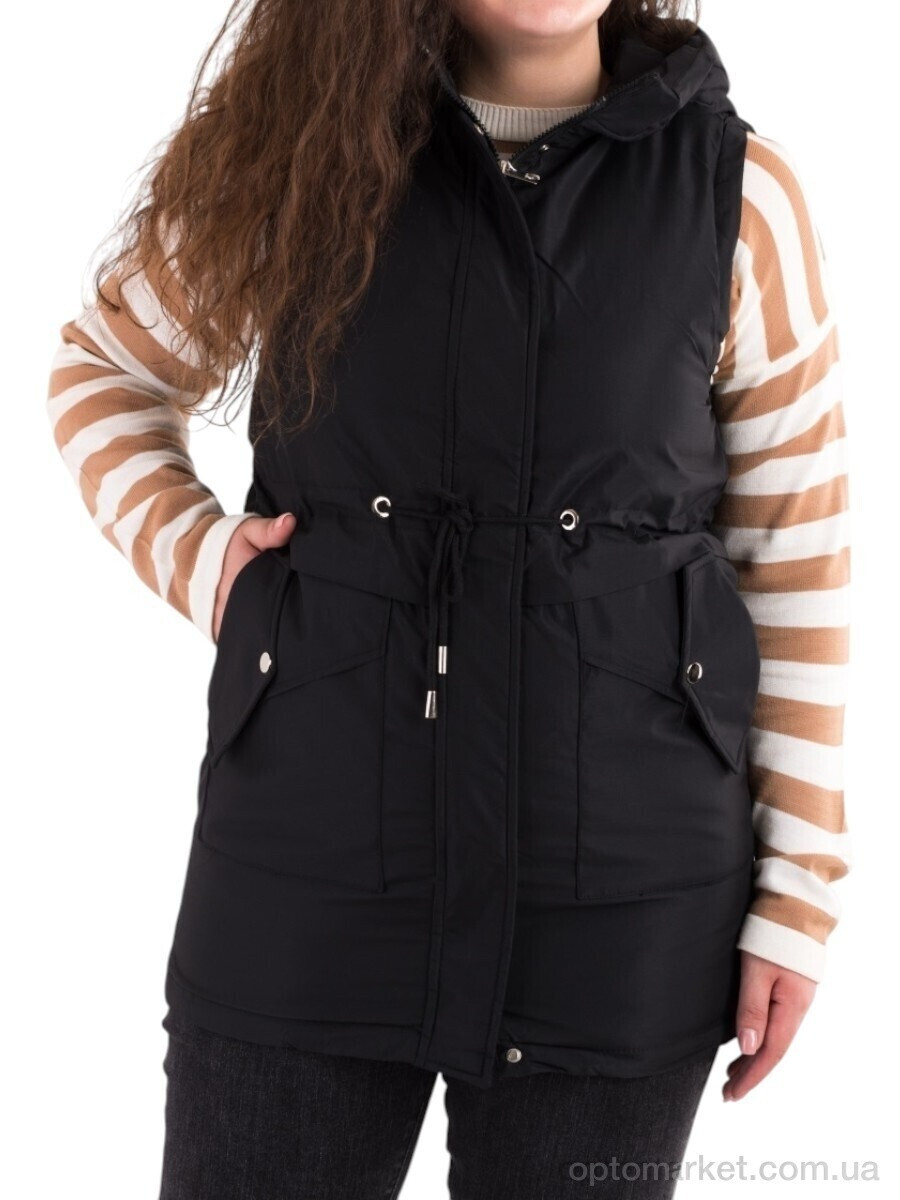 Купить Жилетка жіночі 2317 чорний Sport style чорний, фото 2