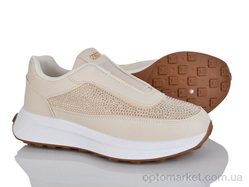 Купить Кросівки жіночі 232-30 Бабочка-Mengfuna-AESD бежевий, фото 2