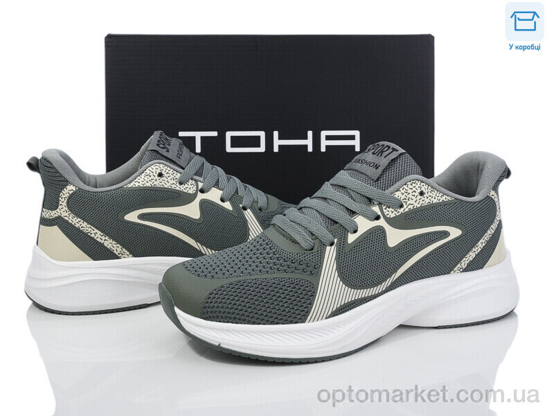Купить Кросівки чоловічі 232 army-green TOHA зелений, фото 2