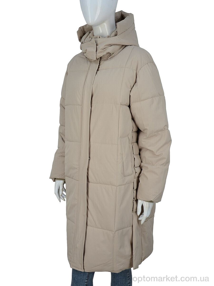 Купить Пальто жіночі 2392 d.beige TurnHug бежевий, фото 4