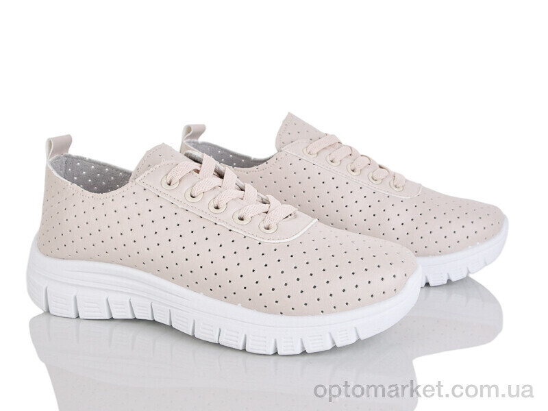 Купить Кросівки жіночі 243-35 Бабочка-Mengfuna-AESD бежевий, фото 2