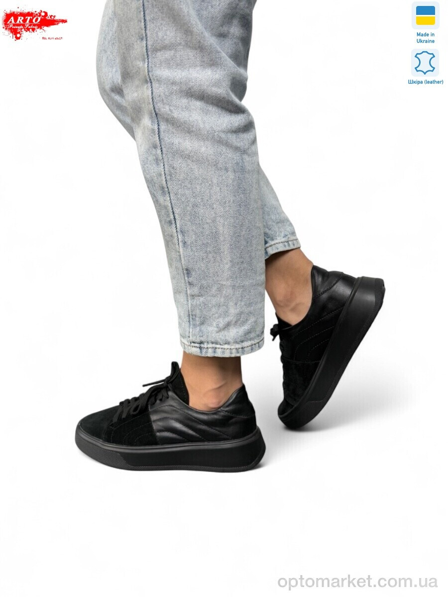 Купить Кросівки жіночі 245 чёр .з. ARTO чорний, фото 4