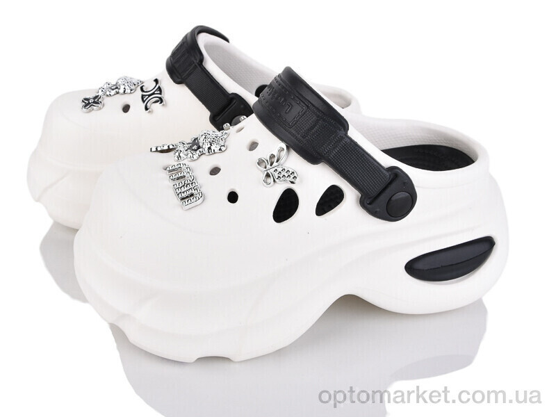 Купить Крокси жіночі 24506-387B Luck Line білий, фото 2