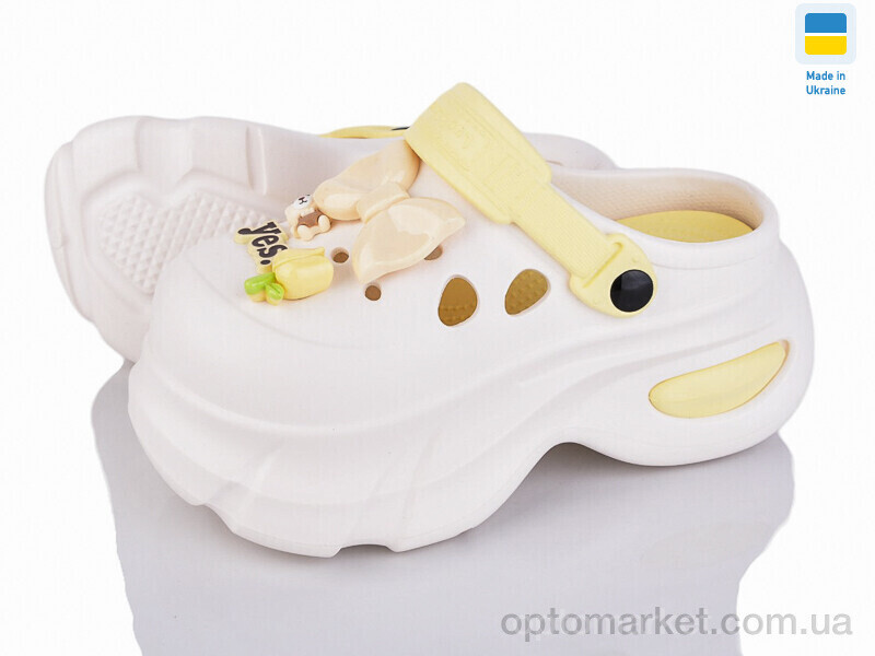 Купить Крокси жіночі 24506-392B Luck Line бежевий, фото 2