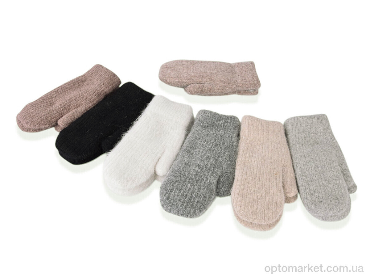 Купить Рукавиці жіночі 2461 (кролик) mix Anjela мікс, фото 3