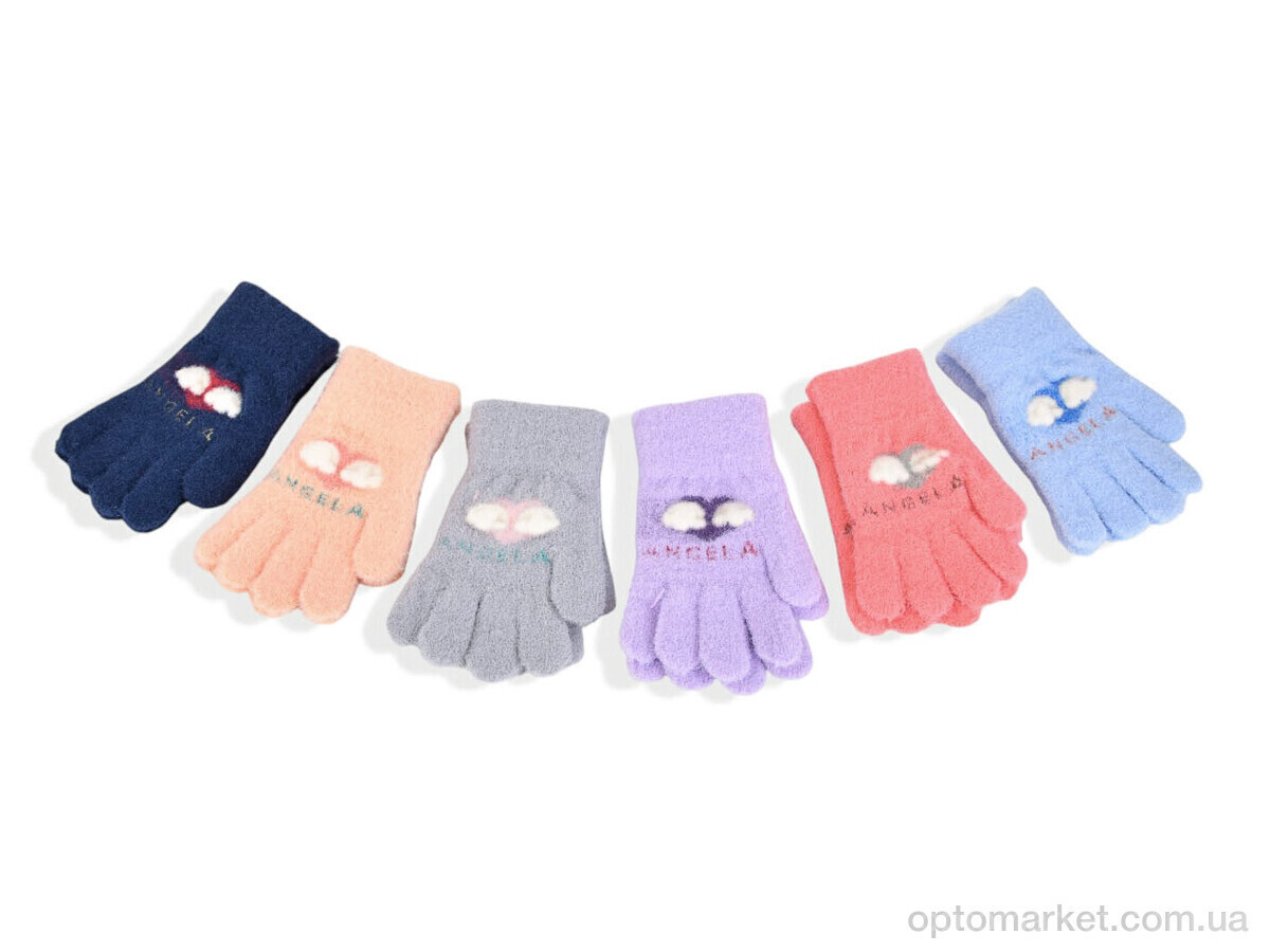 Купить Рукавички дитячі 2512 (13см) хутро mix Rubi мікс, фото 3