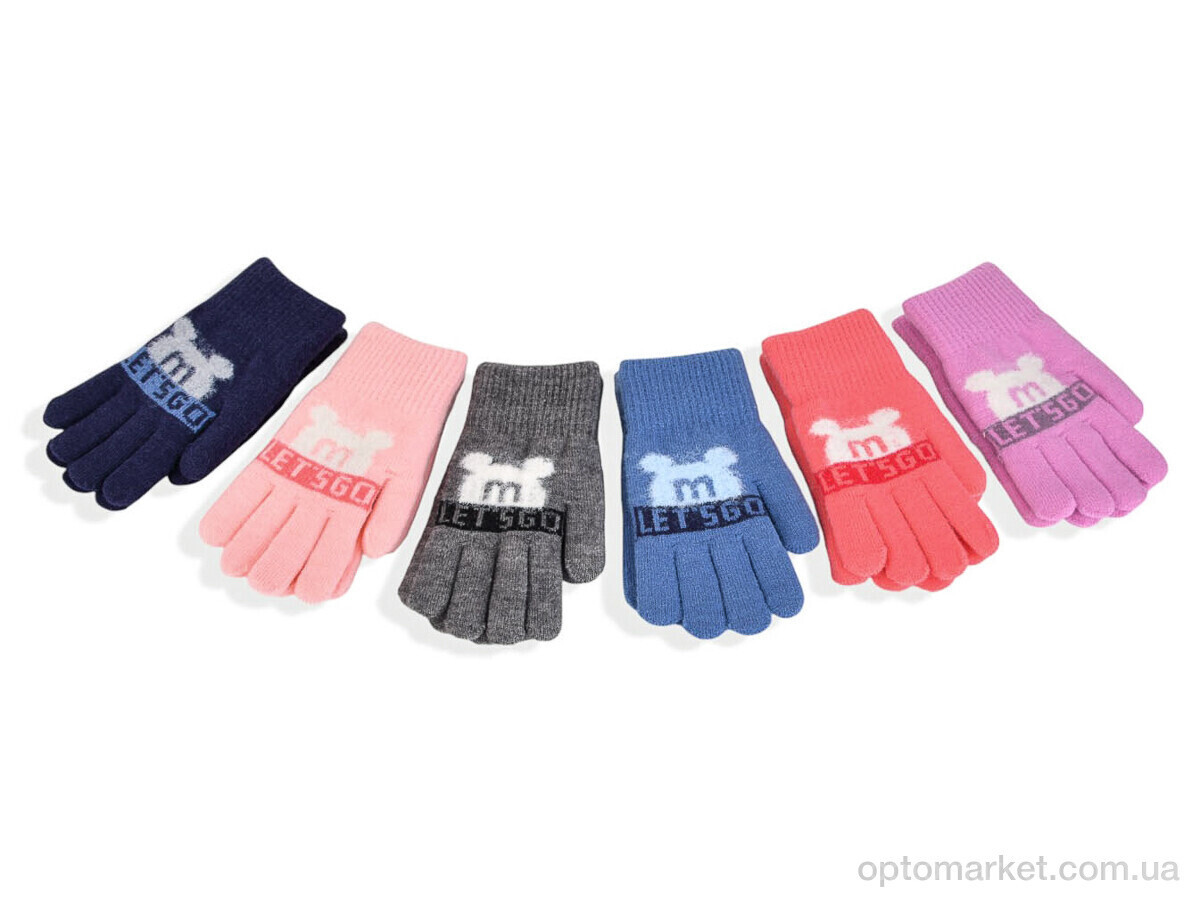 Купить Рукавички дитячі 2536 (16см) хутро mix Rubi мікс, фото 3