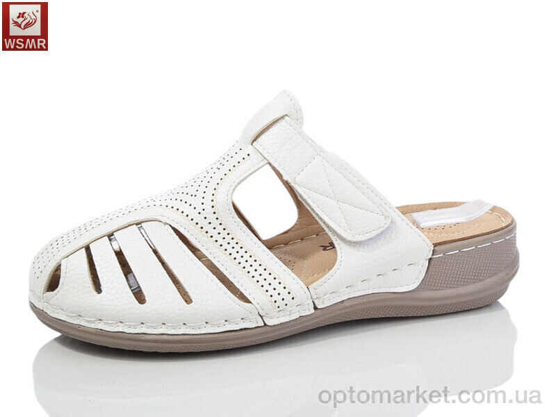 Купить Шльопанці жіночі 2539-2 WSMR білий, фото 2