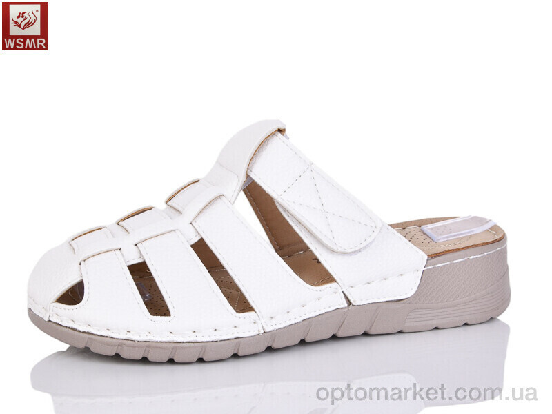 Купить Шльопанці жіночі 2540-2 WSMR білий, фото 2