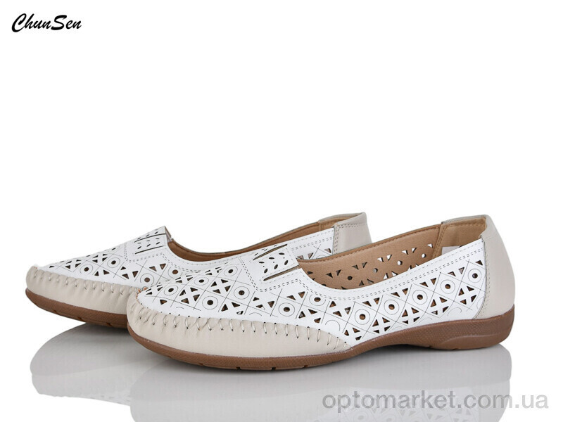 Купить Туфлі жіночі 2550-3 Shun Sen білий, фото 2