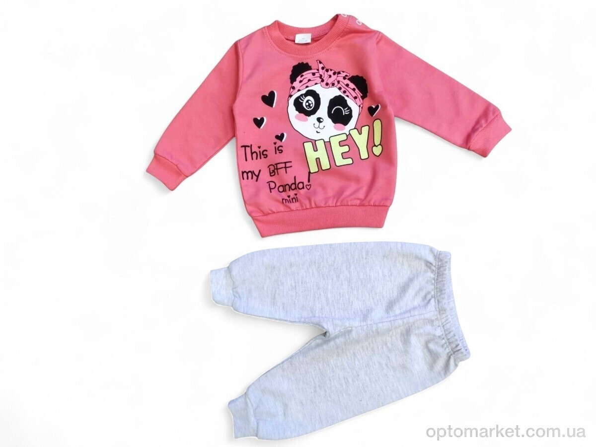 Купить Комплекти дитячі дитячі 2596 кораловий батнік-штани Bilkon Baby рожевий, фото 2