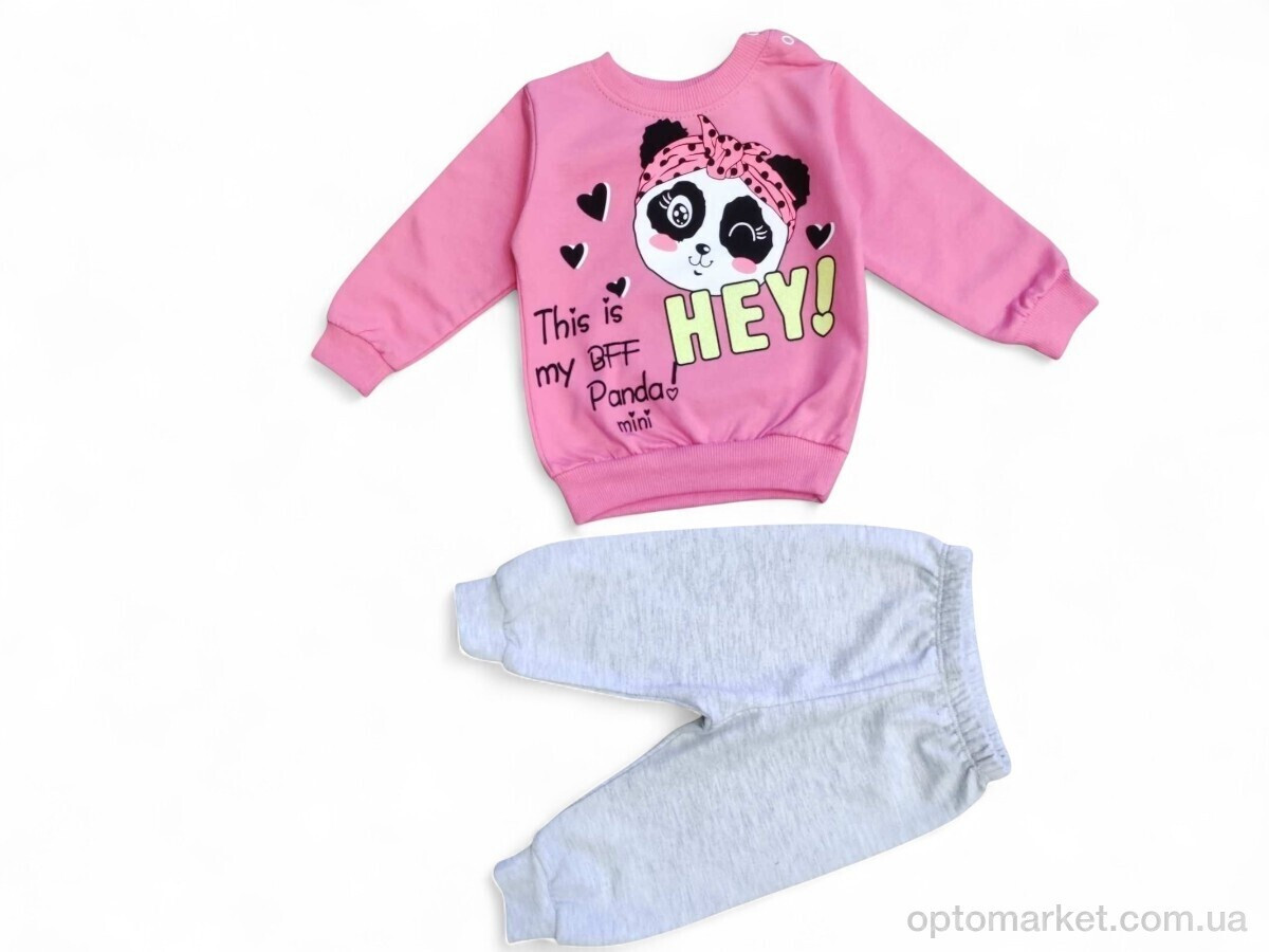 Купить Комплекти дитячі дитячі 2596 рожевий батнік-штани Bilkon Baby рожевий, фото 2